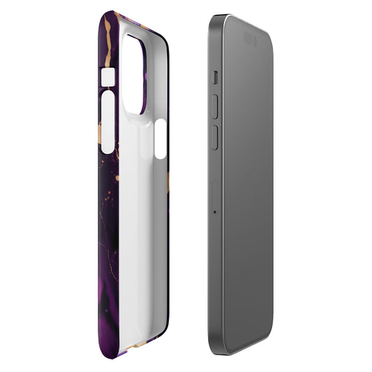 Abyss | Purple & Gold iPhone Case