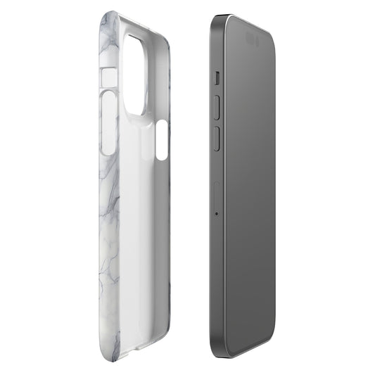 Ethereal | White & Grey Marble Design iPhone Case