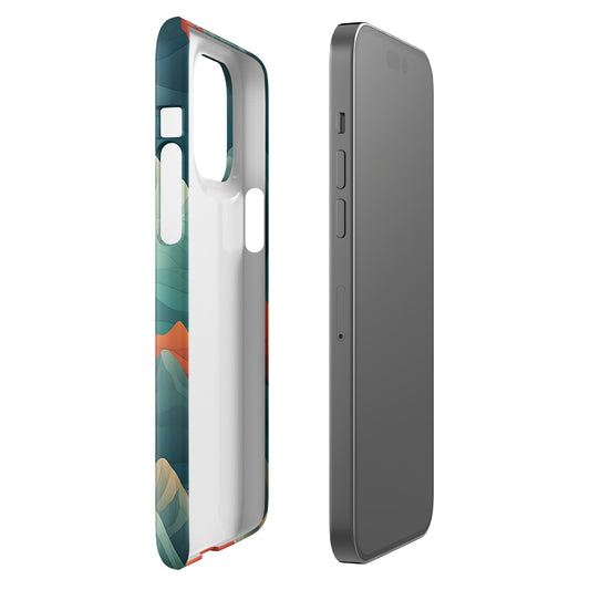 Iridescent Mountains | Multi Color Mountains Design iPhone Case