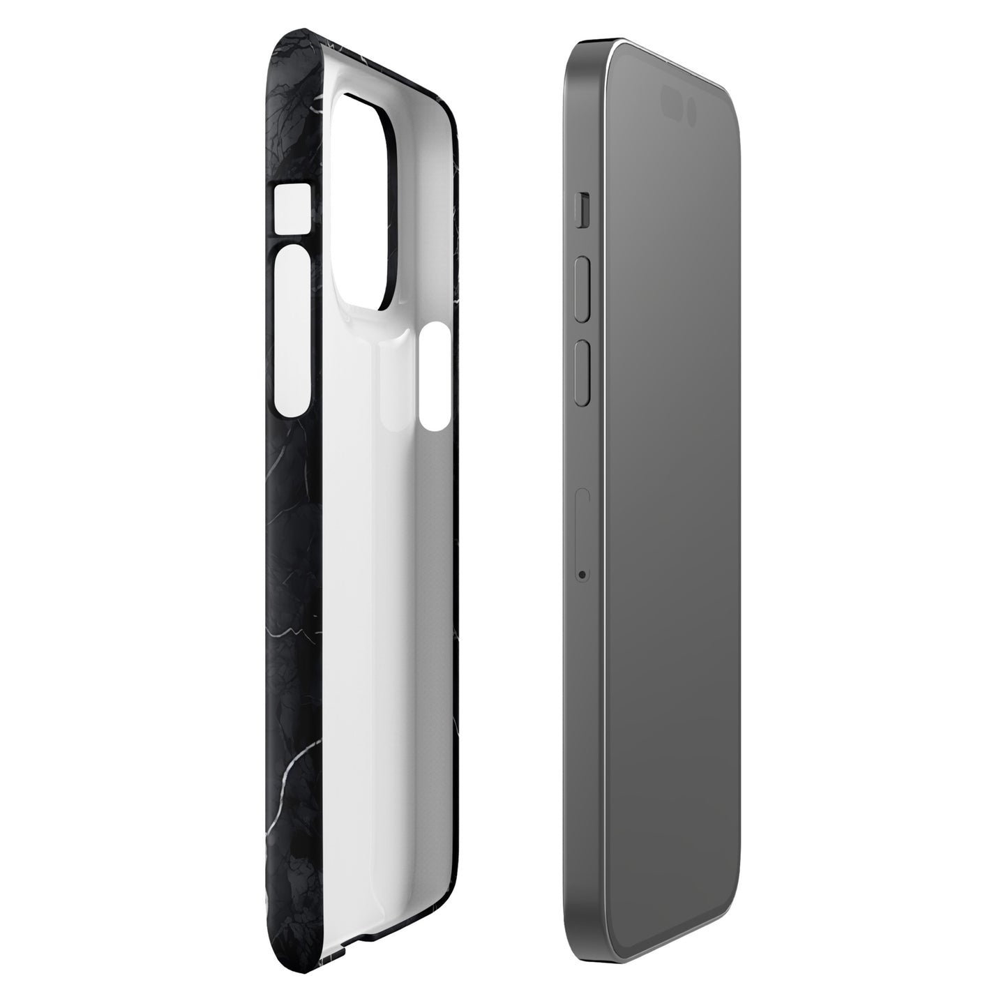 Onyx Opulence | Black Marble Design iPhone Case
