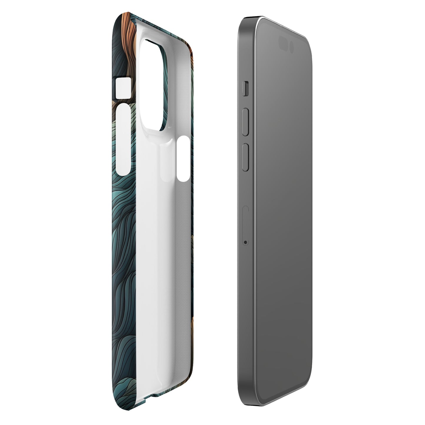 Opulent Ridges | Mountainous Ridges Multi Color Design iPhone Case