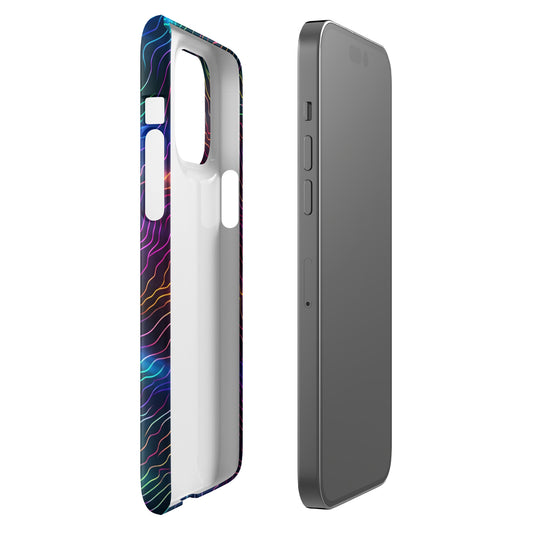 Sonic Resonance | Multi Color Dimension Sound Waves iPhone Case