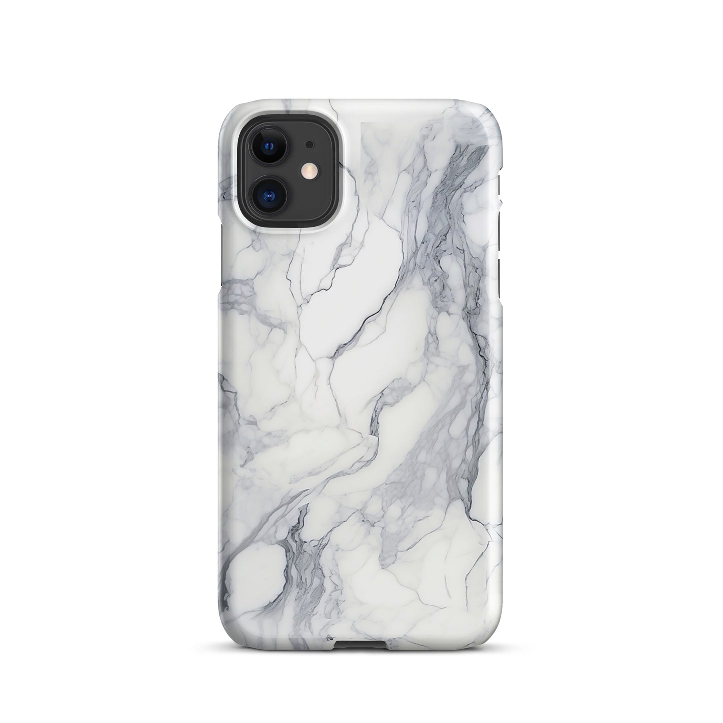 Ethereal | White & Grey Marble Design iPhone Case