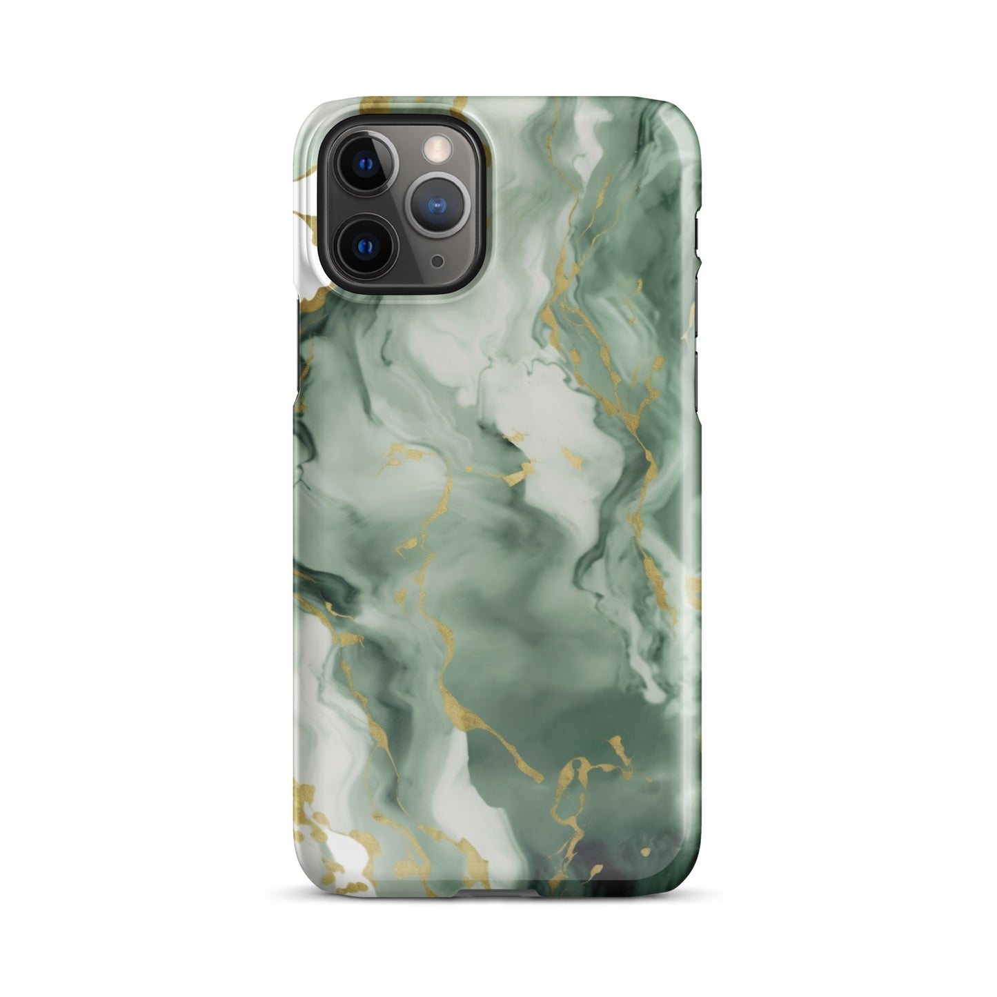 Matcha | Dark Green & Gold iPhone Case