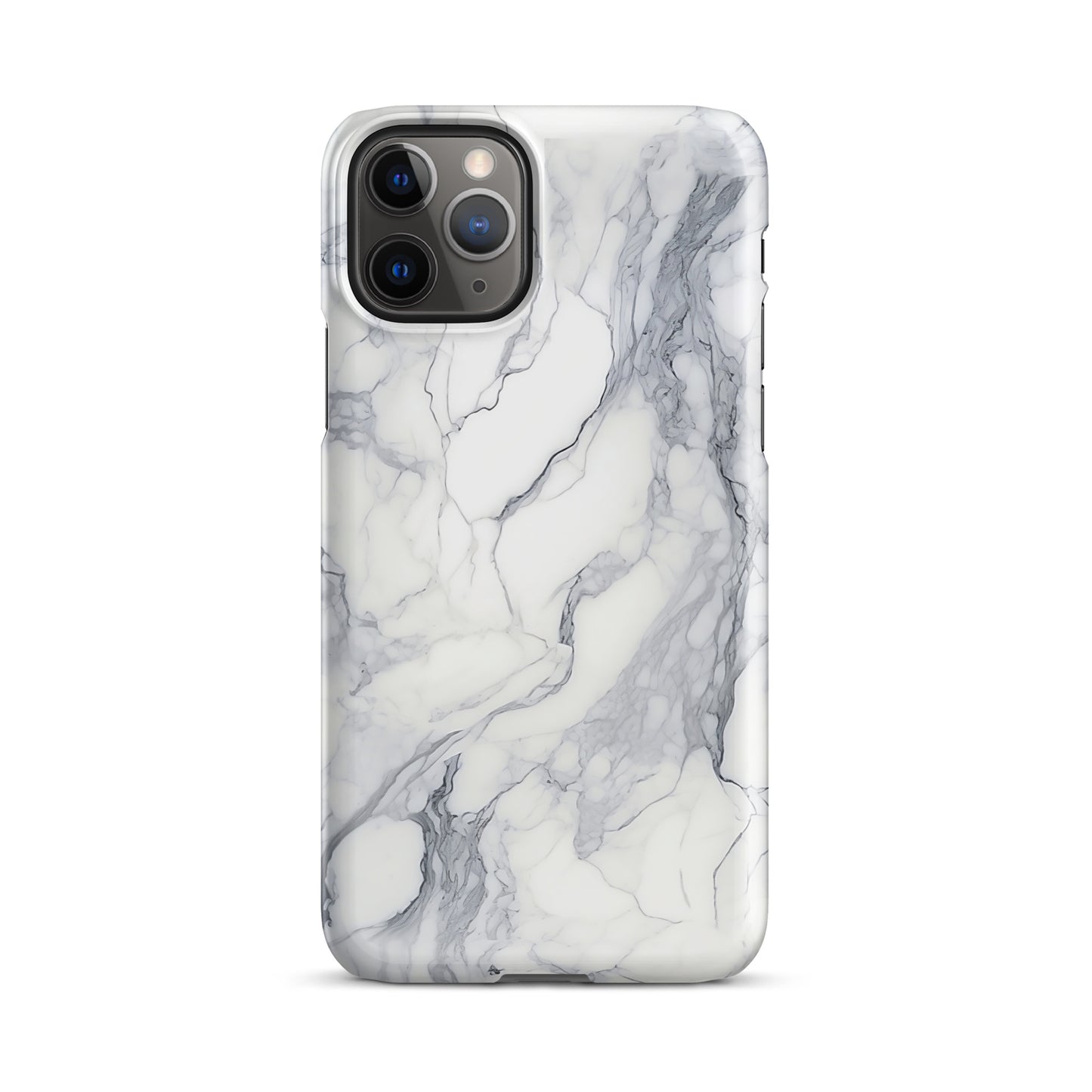 Ethereal | White & Grey Marble Design iPhone Case