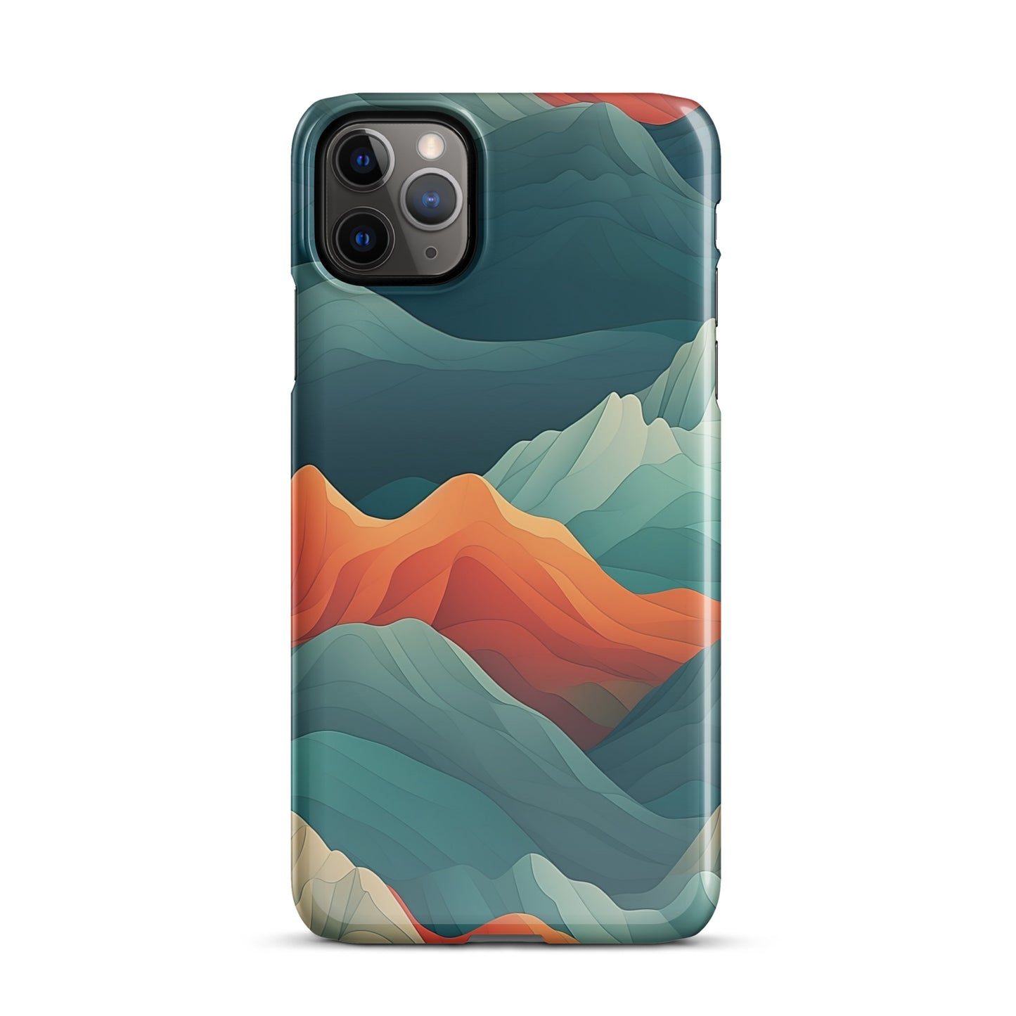 Iridescent Mountains | Multi Color Mountains Design iPhone Case
