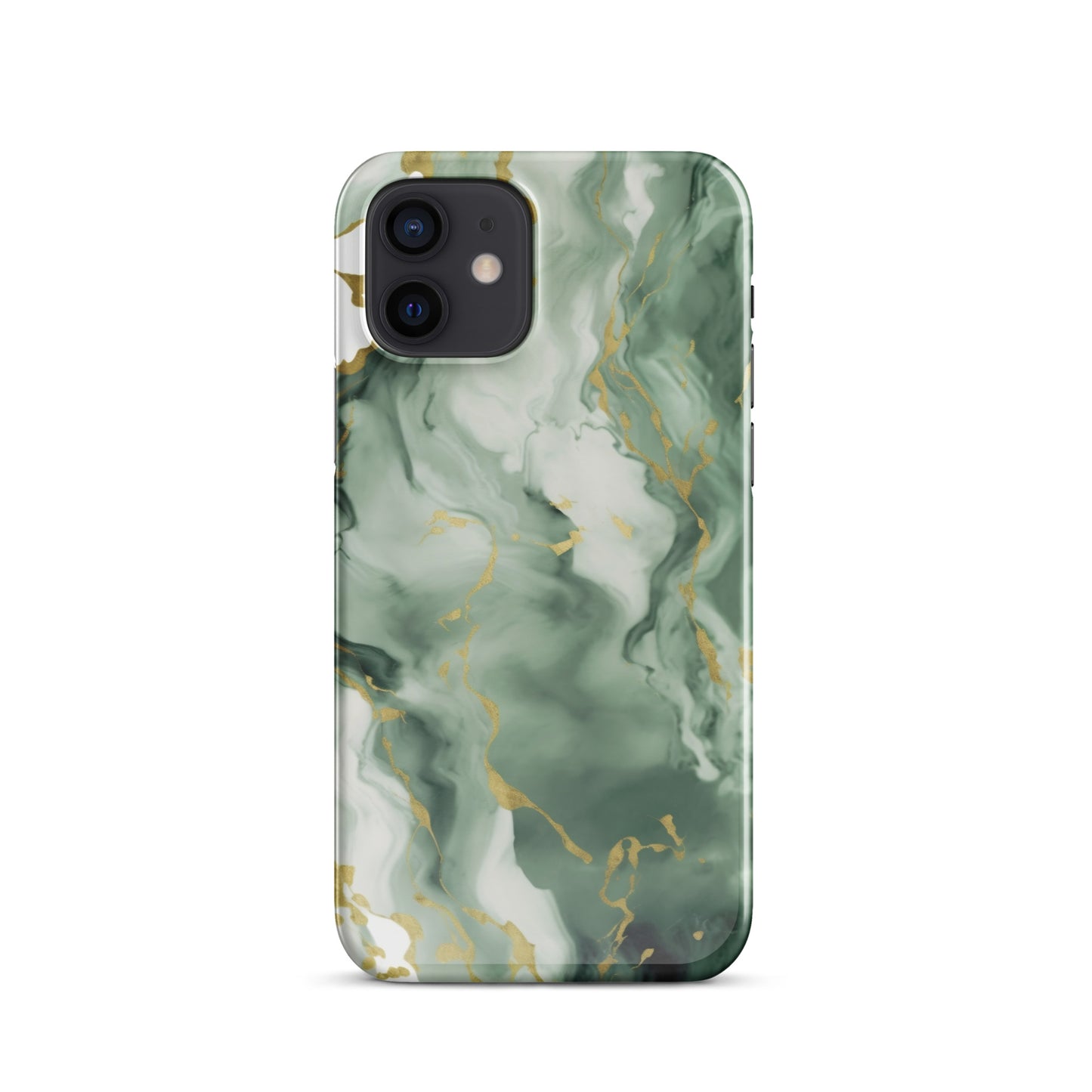 Matcha | Dark Green & Gold iPhone Case