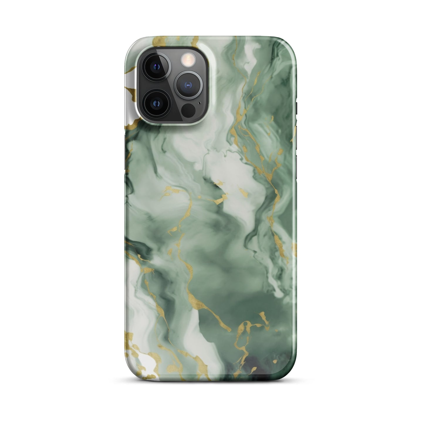 Matcha | Dark Green & Gold iPhone Case