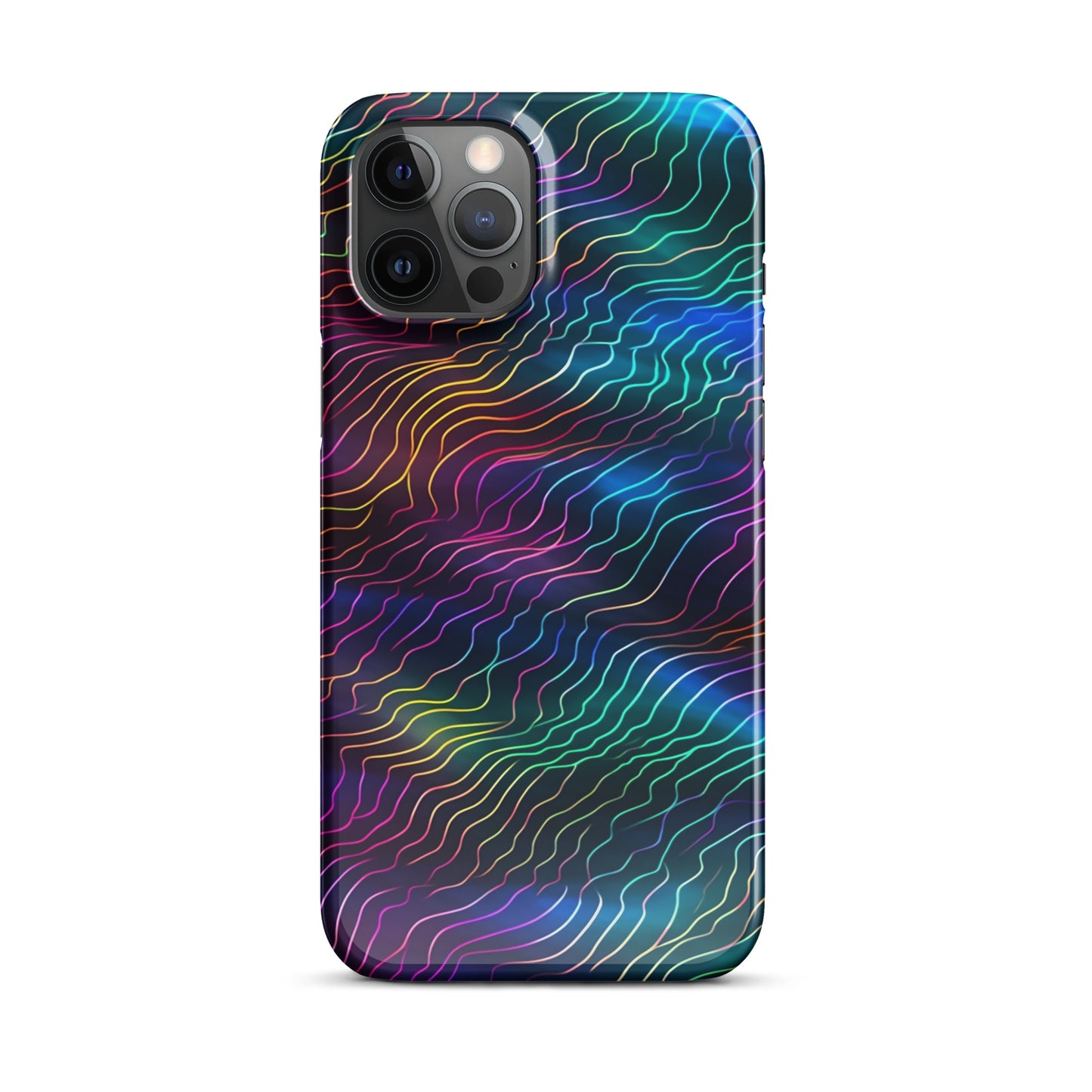 Sonic Resonance | Multi Color Dimension Sound Waves iPhone Case