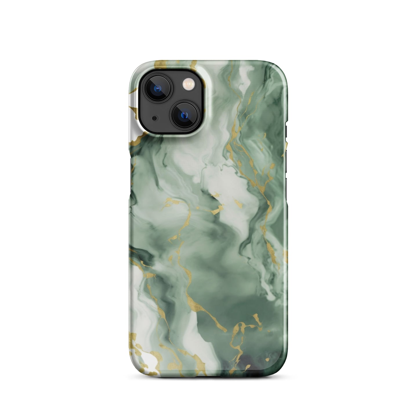 Matcha | Dark Green & Gold iPhone Case