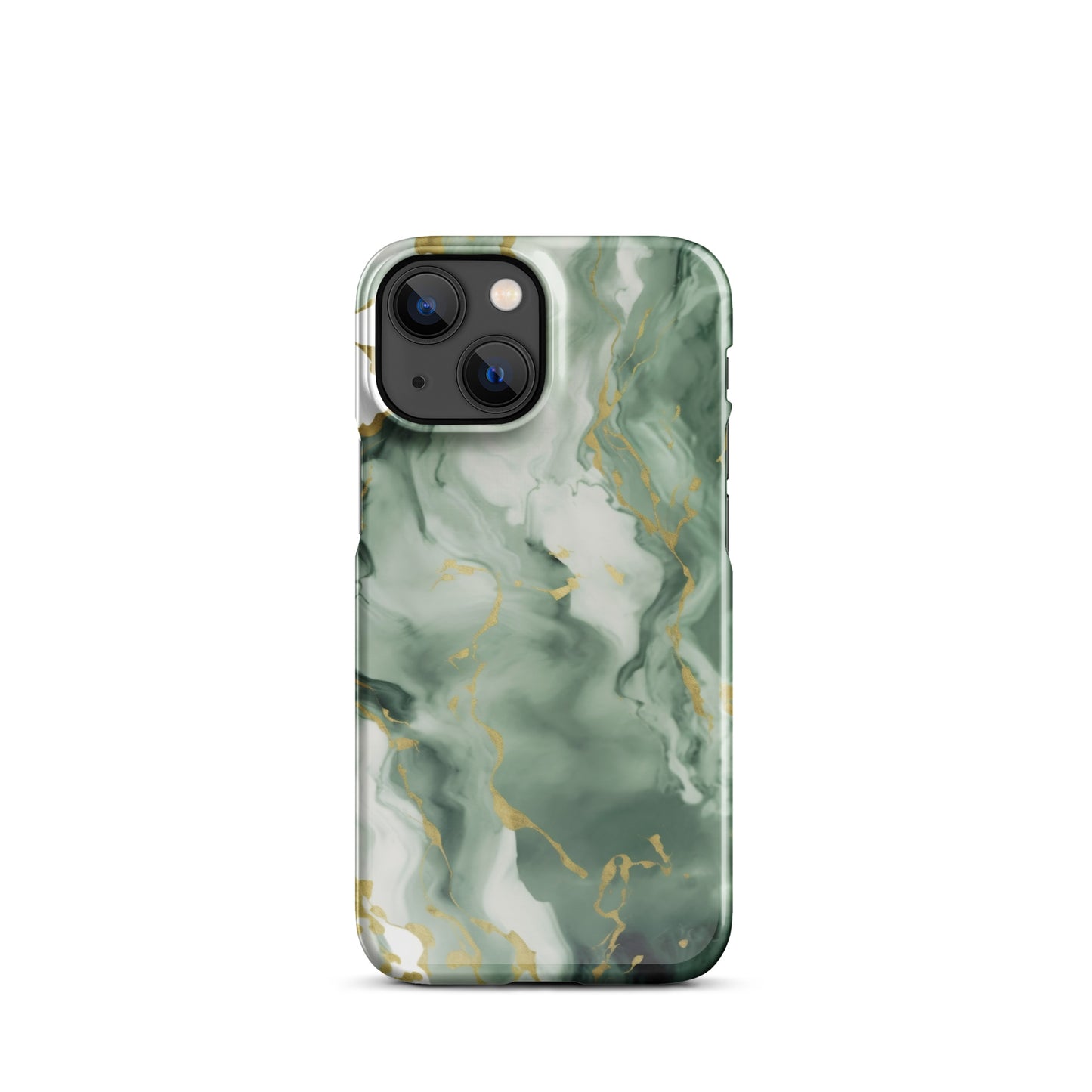 Matcha | Dark Green & Gold iPhone Case