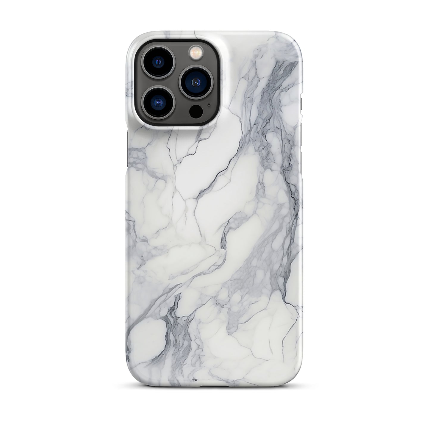 Ethereal | White & Grey Marble Design iPhone Case