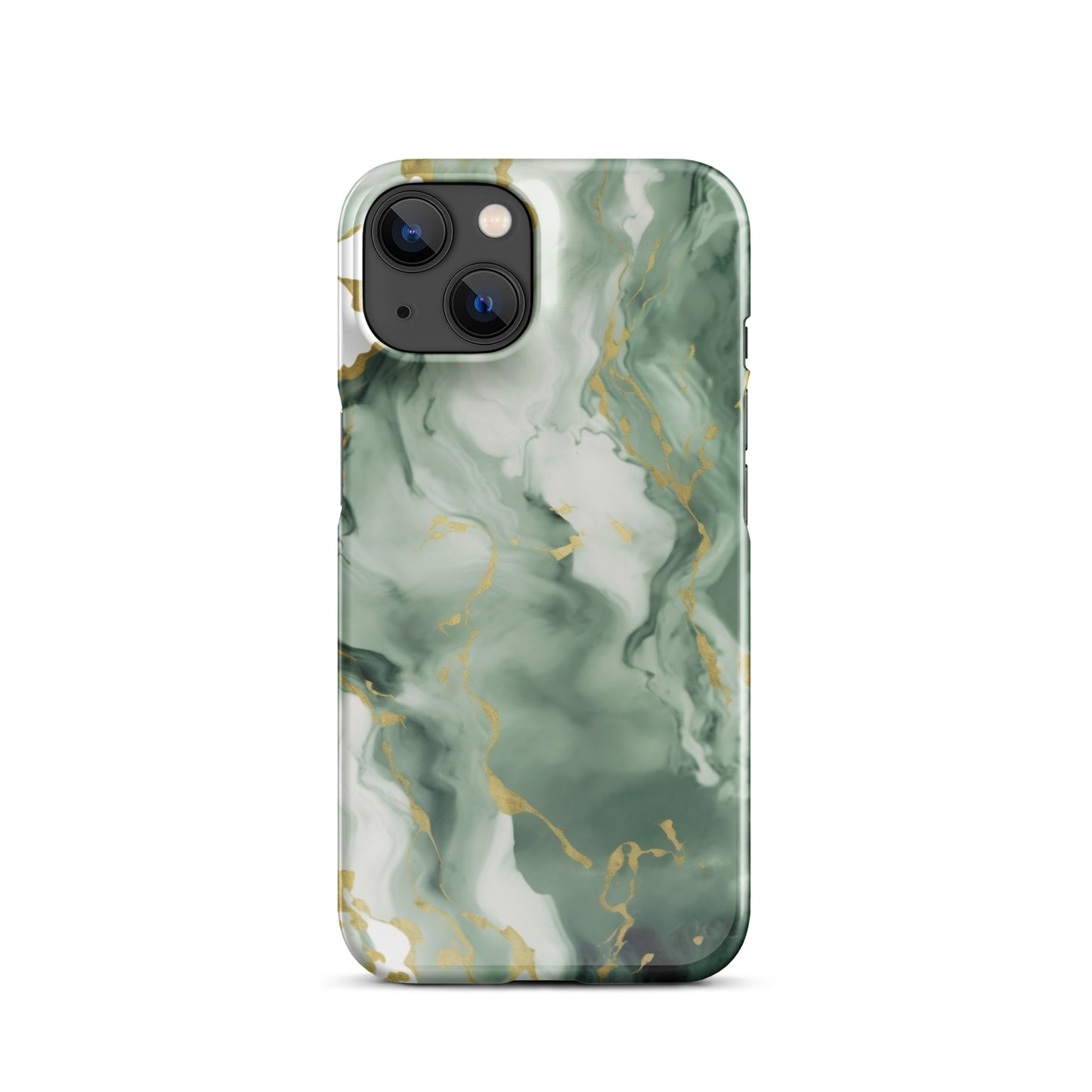 Matcha | Dark Green & Gold iPhone Case