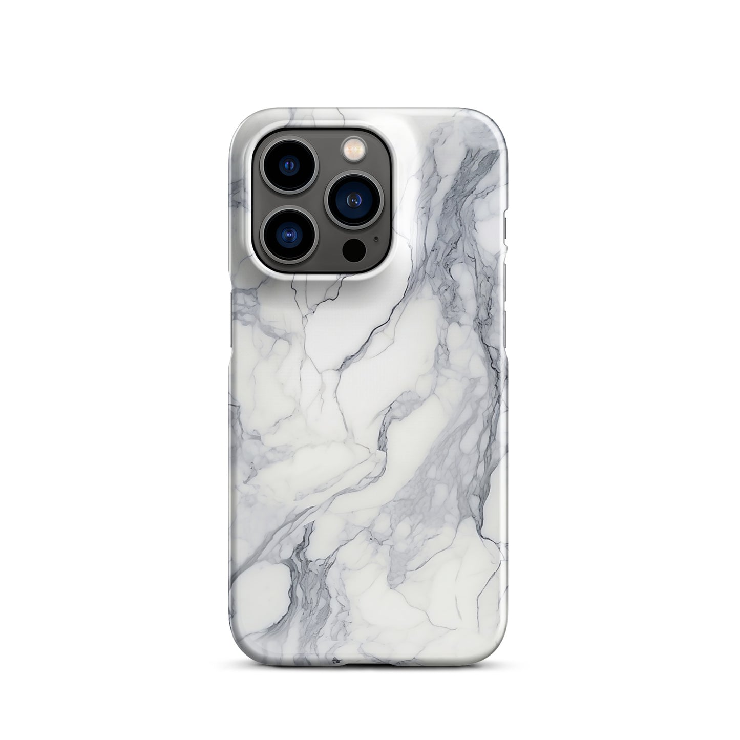 Ethereal | White & Grey Marble Design iPhone Case