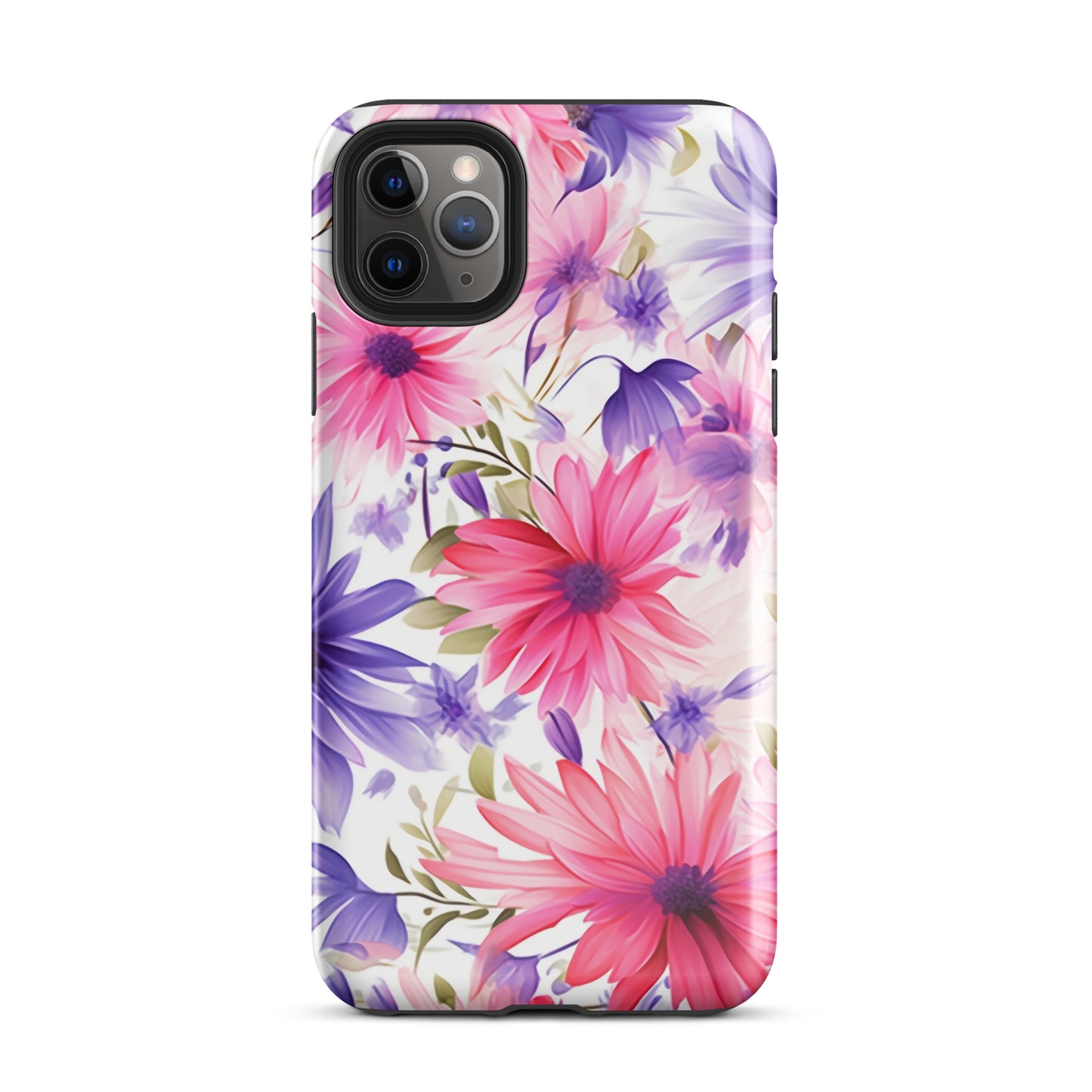 Blossom Ballet | Pink & Purple Flower Tough iPhone Case