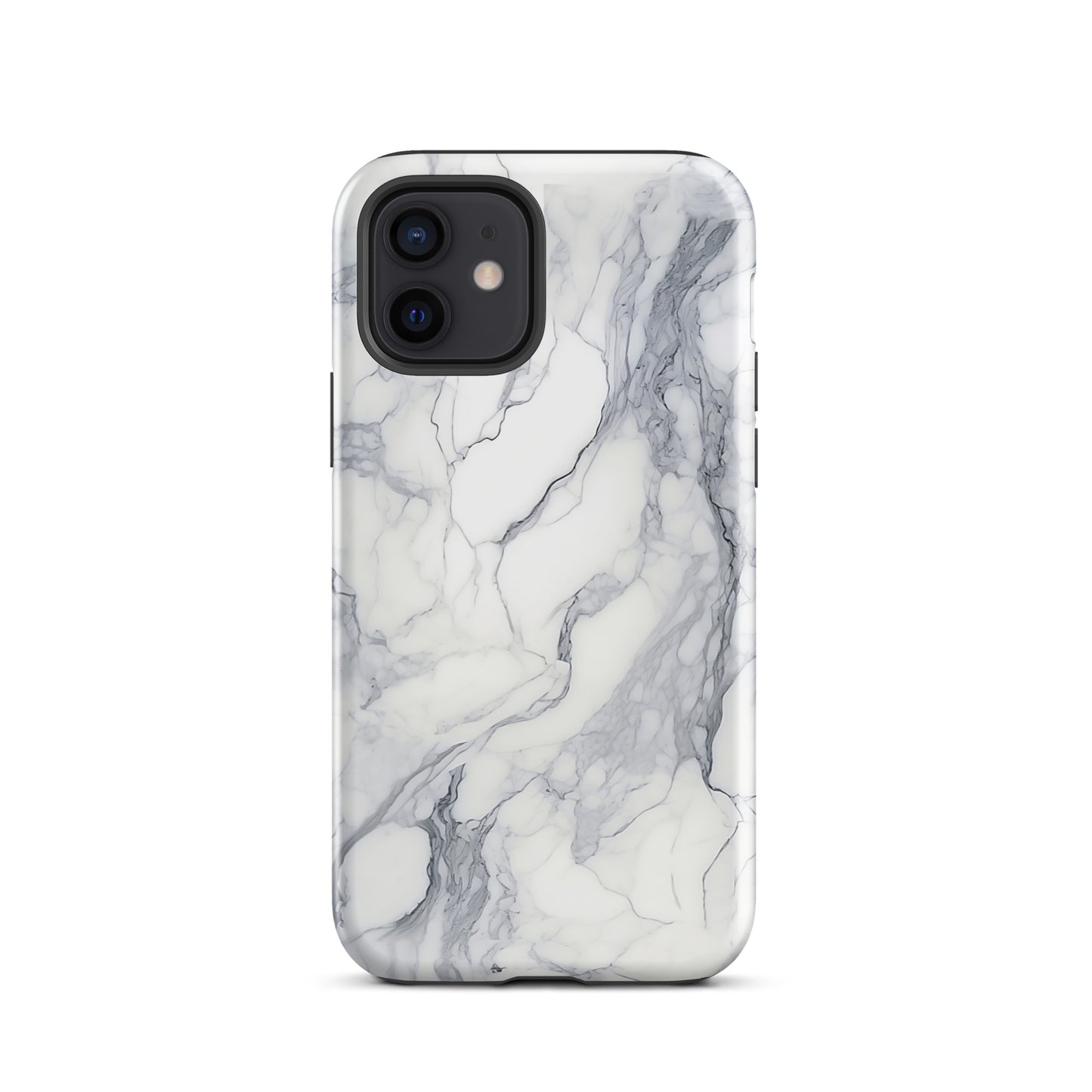 Ethereal | White & Grey Marble Design Tough iPhone Case