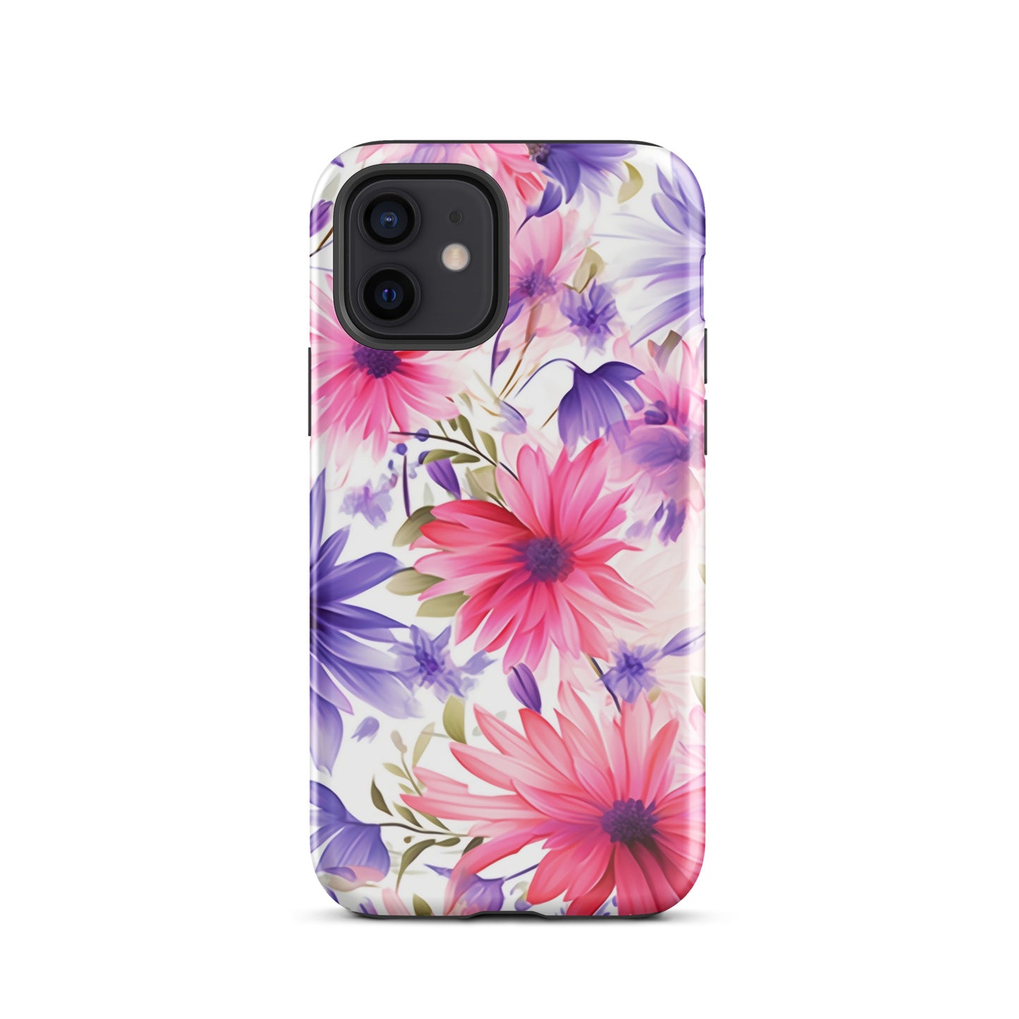 Blossom Ballet | Pink & Purple Flower Tough iPhone Case