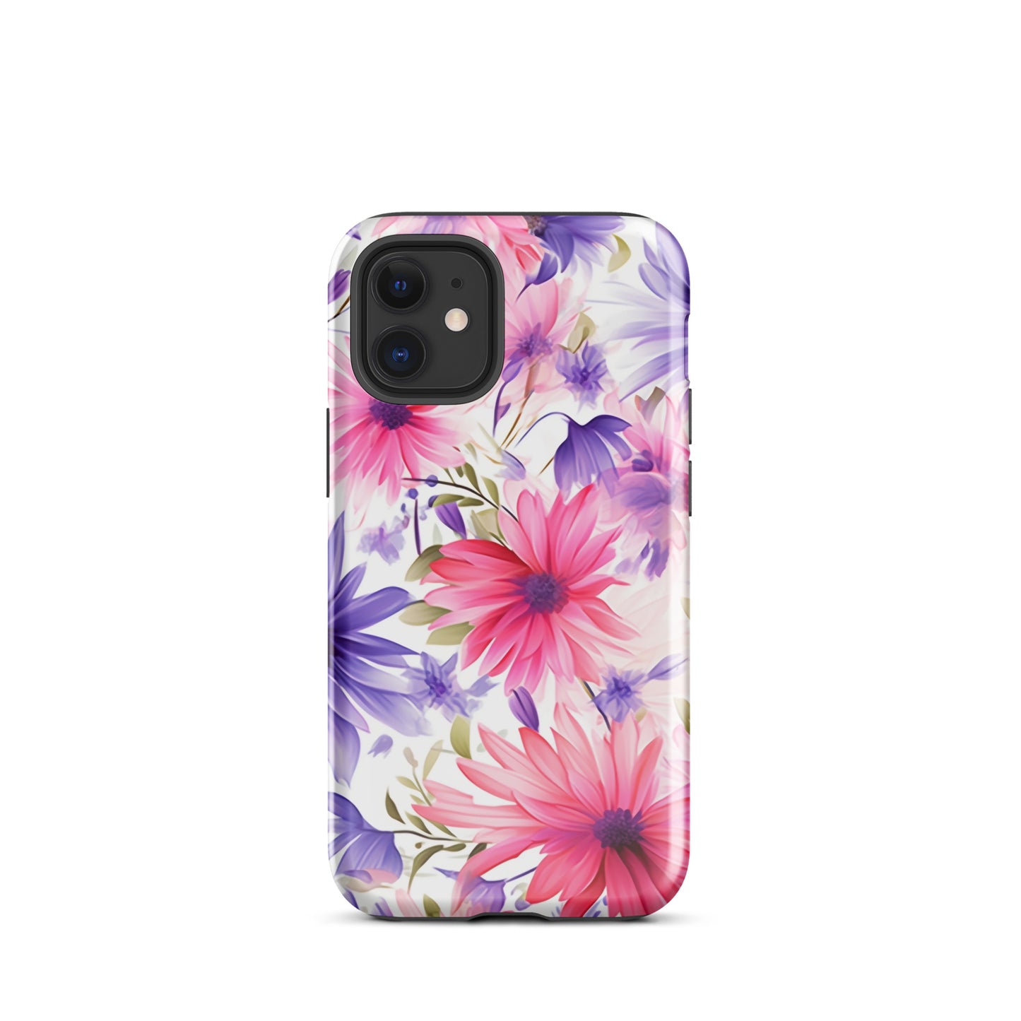 Blossom Ballet | Pink & Purple Flower Tough iPhone Case
