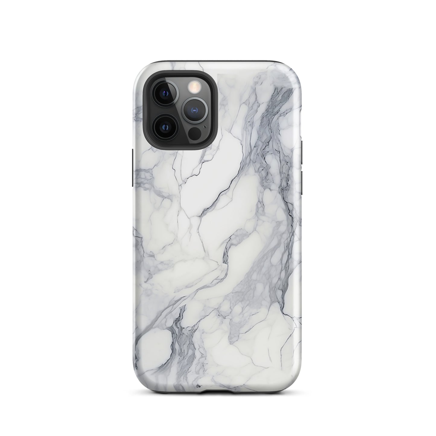 Ethereal | White & Grey Marble Design Tough iPhone Case