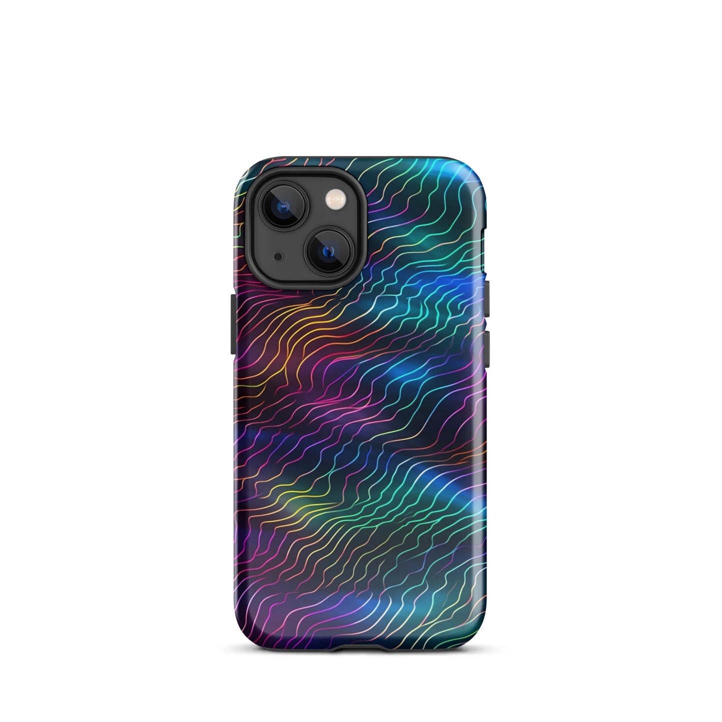 Sonic Resonance | Multi Color Dimension Sound Waves Tough iPhone Case