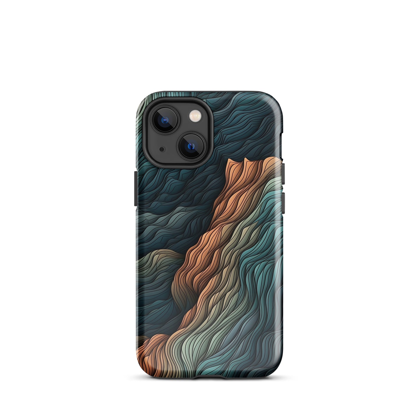 Opulent Ridges | Mountainous Ridges Multi Color Design Tough iPhone Case