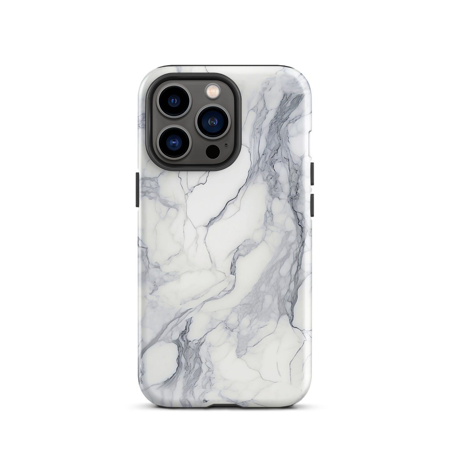 Ethereal | White & Grey Marble Design Tough iPhone Case