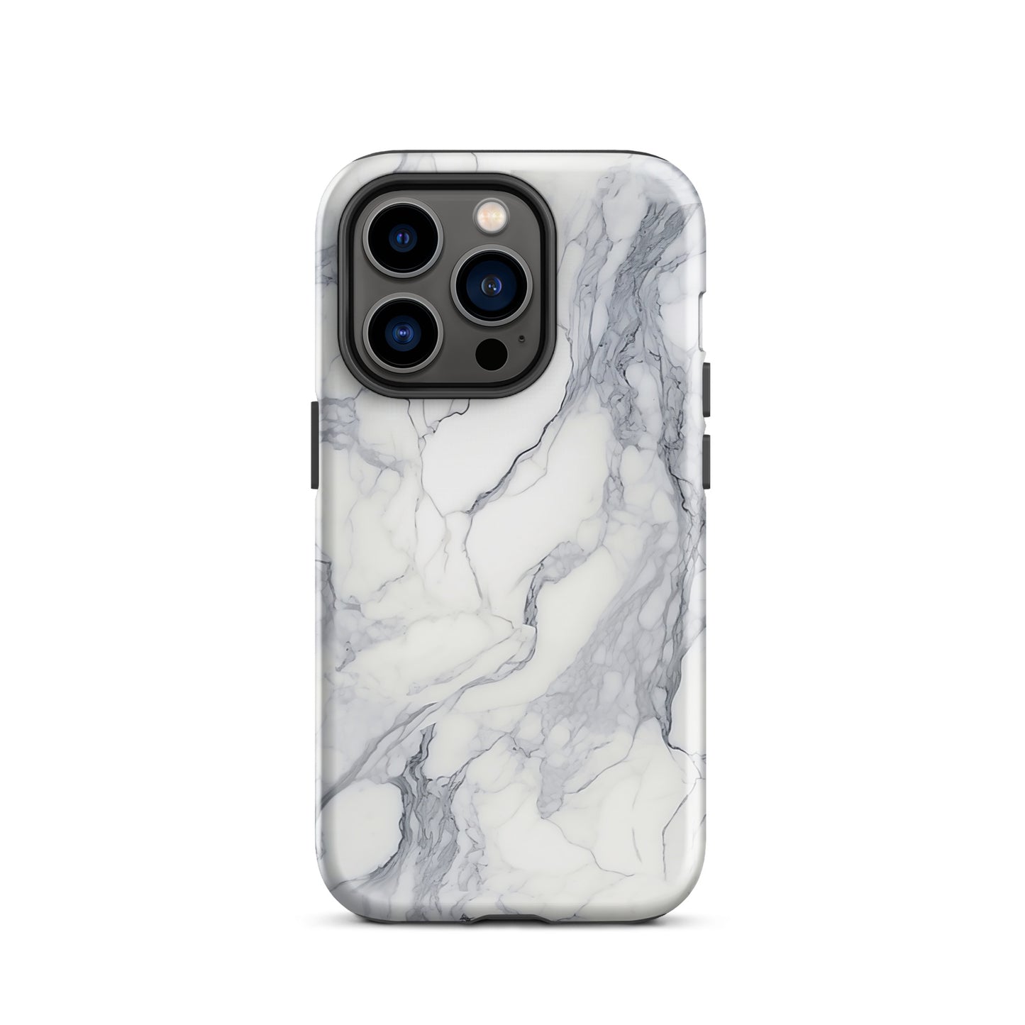 Ethereal | White & Grey Marble Design Tough iPhone Case