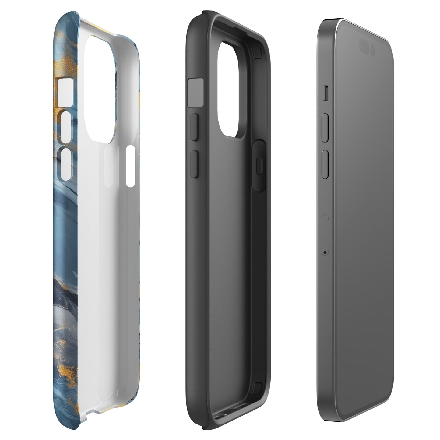 Stardust | Blue & Gold Tough iPhone Case