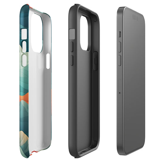 Iridescent Mountains | Multi Color Mountains Design Tough iPhone Case