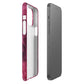 Noir Pink | Dark Pink Marble Design iPhone Case