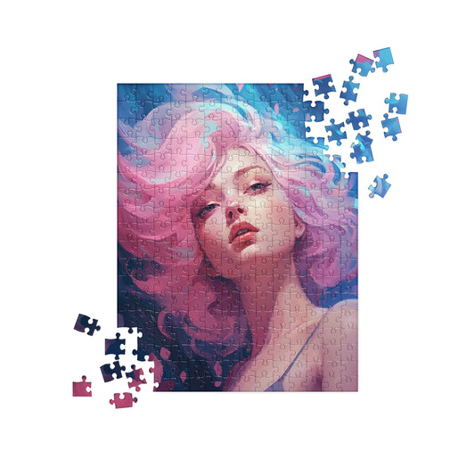 Pinkwell | Pink Hair Model Concept Art Jigsaw Puzzle