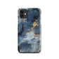 Nightstorm | Dark Blue & Gold Marble iPhone Case