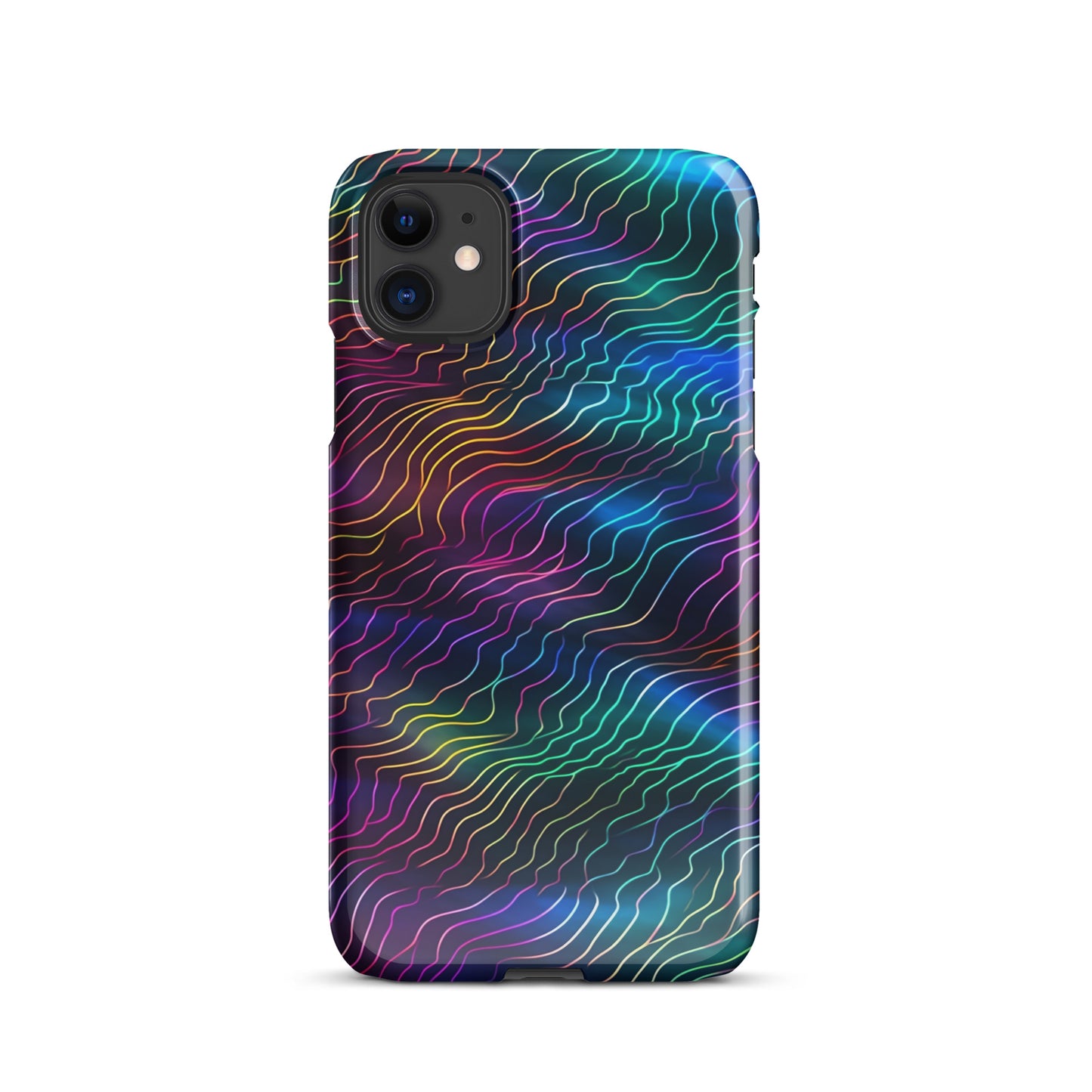 Sonic Resonance | Multi Color Dimension Sound Waves iPhone Case