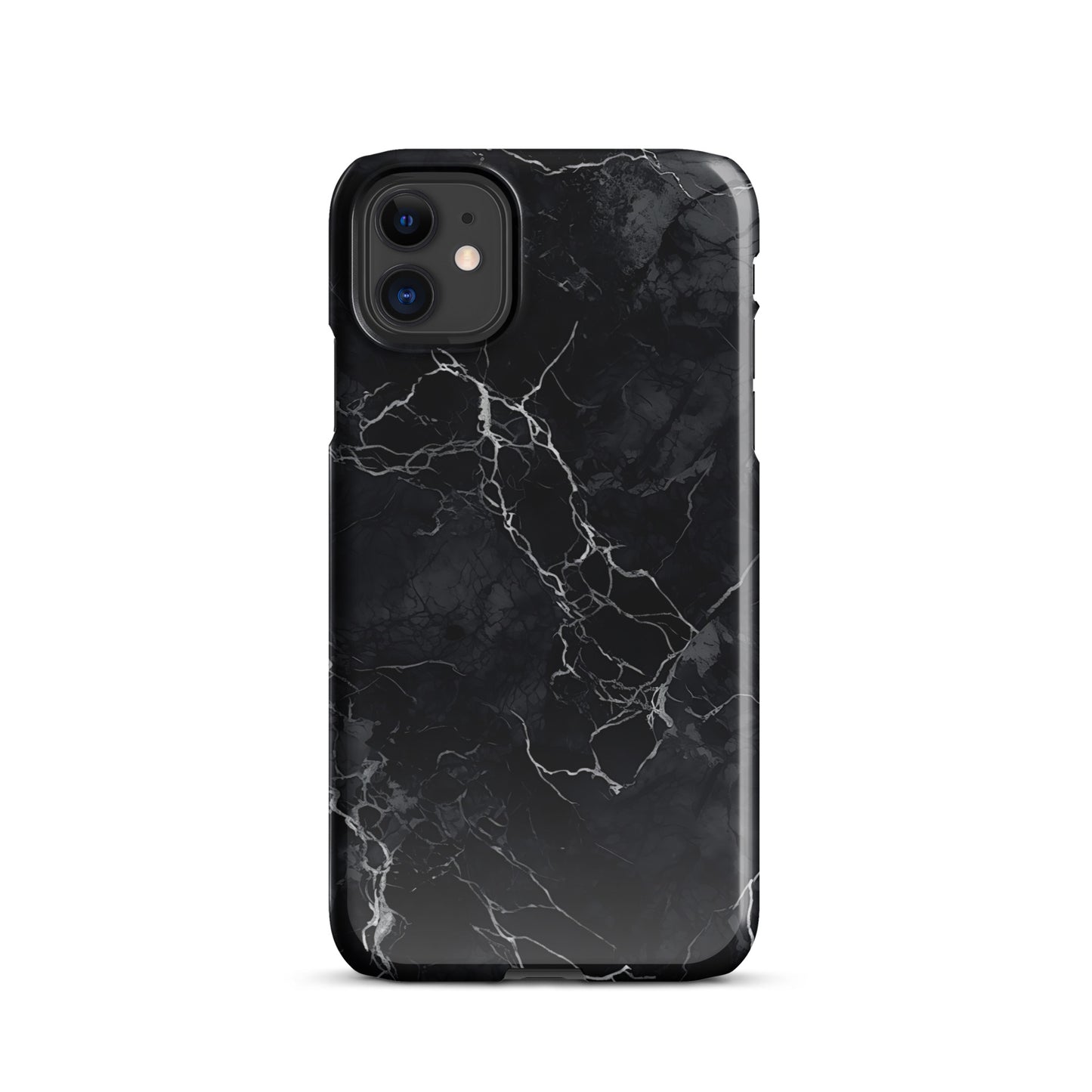 Onyx Opulence | Black Marble Design iPhone Case