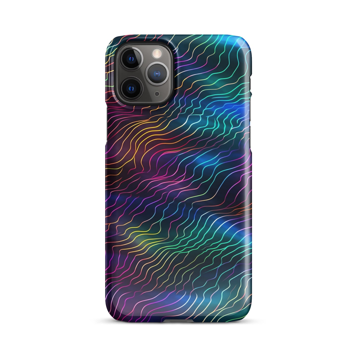 Sonic Resonance | Multi Color Dimension Sound Waves iPhone Case