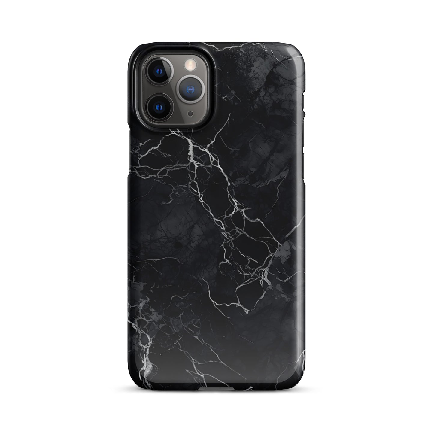 Onyx Opulence | Black Marble Design iPhone Case