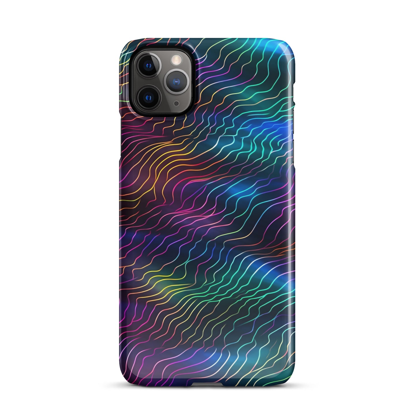 Sonic Resonance | Multi Color Dimension Sound Waves iPhone Case