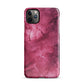 Noir Pink | Dark Pink Marble Design iPhone Case