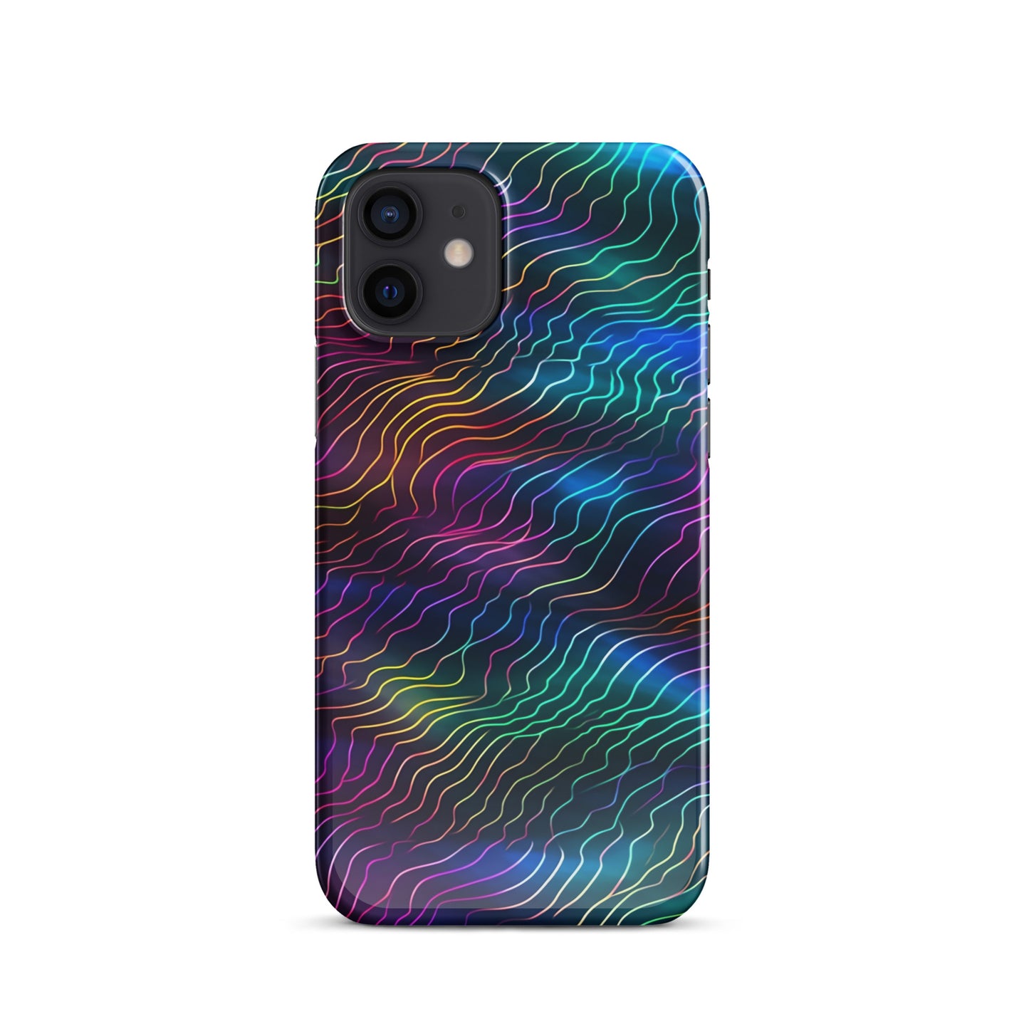 Sonic Resonance | Multi Color Dimension Sound Waves iPhone Case