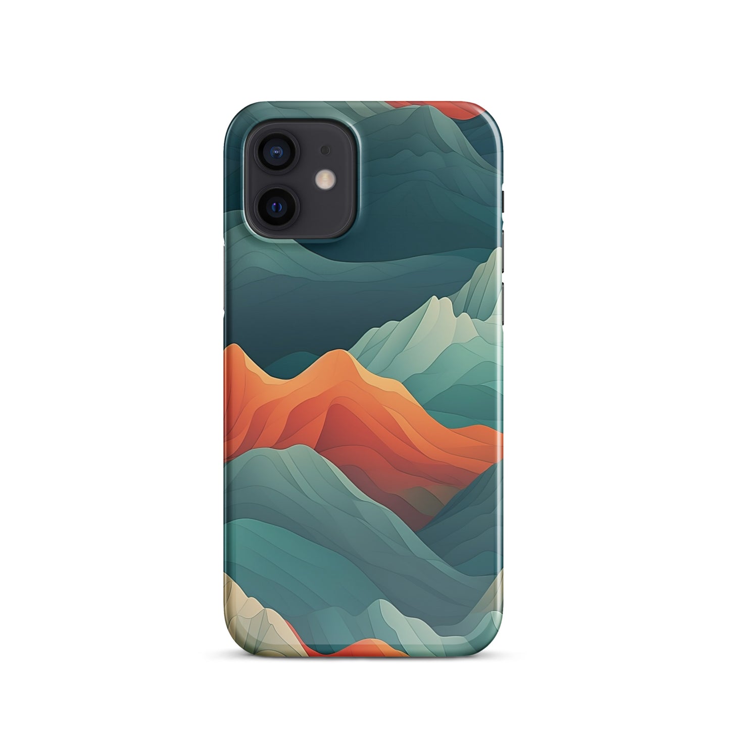 Iridescent Mountains | Multi Color Mountains Design iPhone Case
