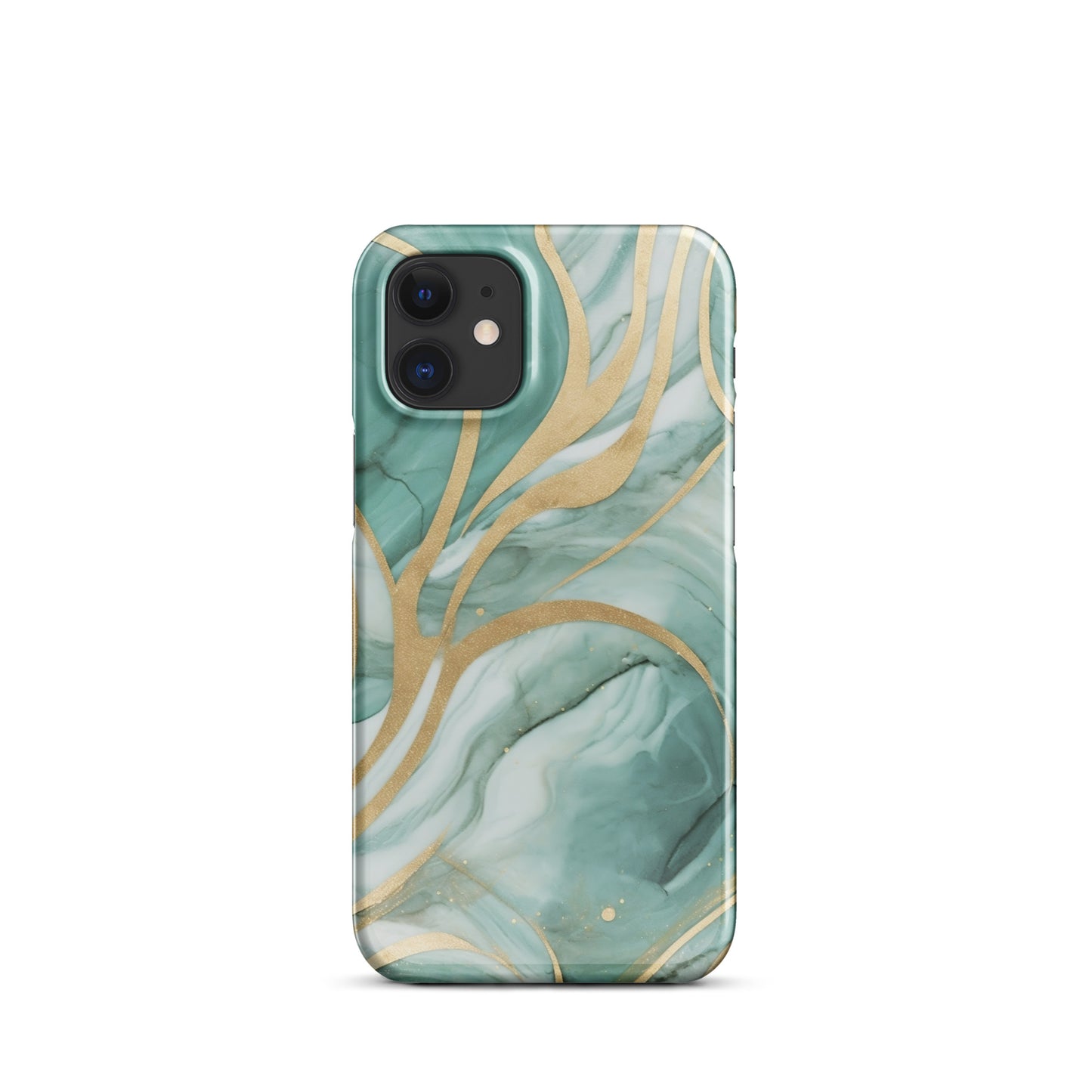 Mint Latte | Green & Gold iPhone Case
