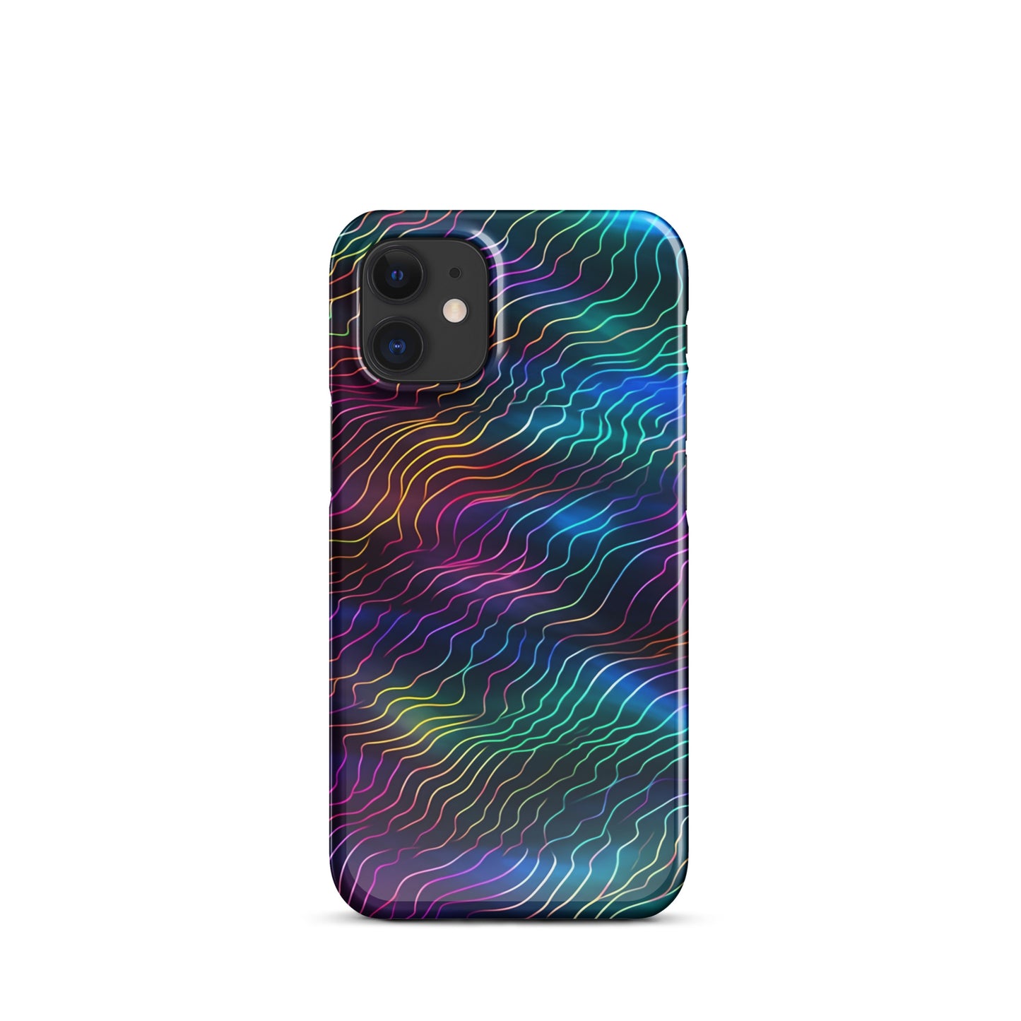 Sonic Resonance | Multi Color Dimension Sound Waves iPhone Case