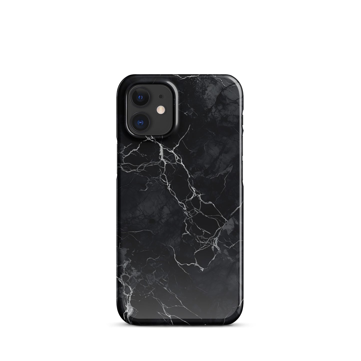 Onyx Opulence | Black Marble Design iPhone Case