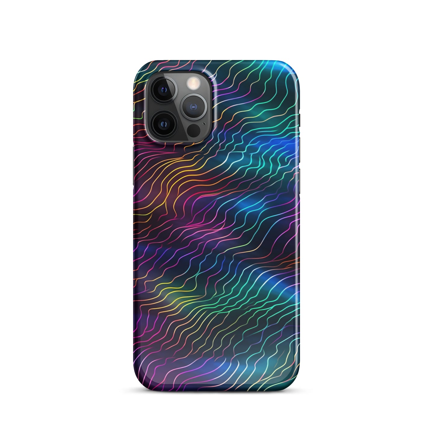 Sonic Resonance | Multi Color Dimension Sound Waves iPhone Case