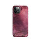 Bordeaux Pink | Dark Pink Marble iPhone Case