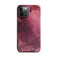Bordeaux Pink | Dark Pink Marble iPhone Case