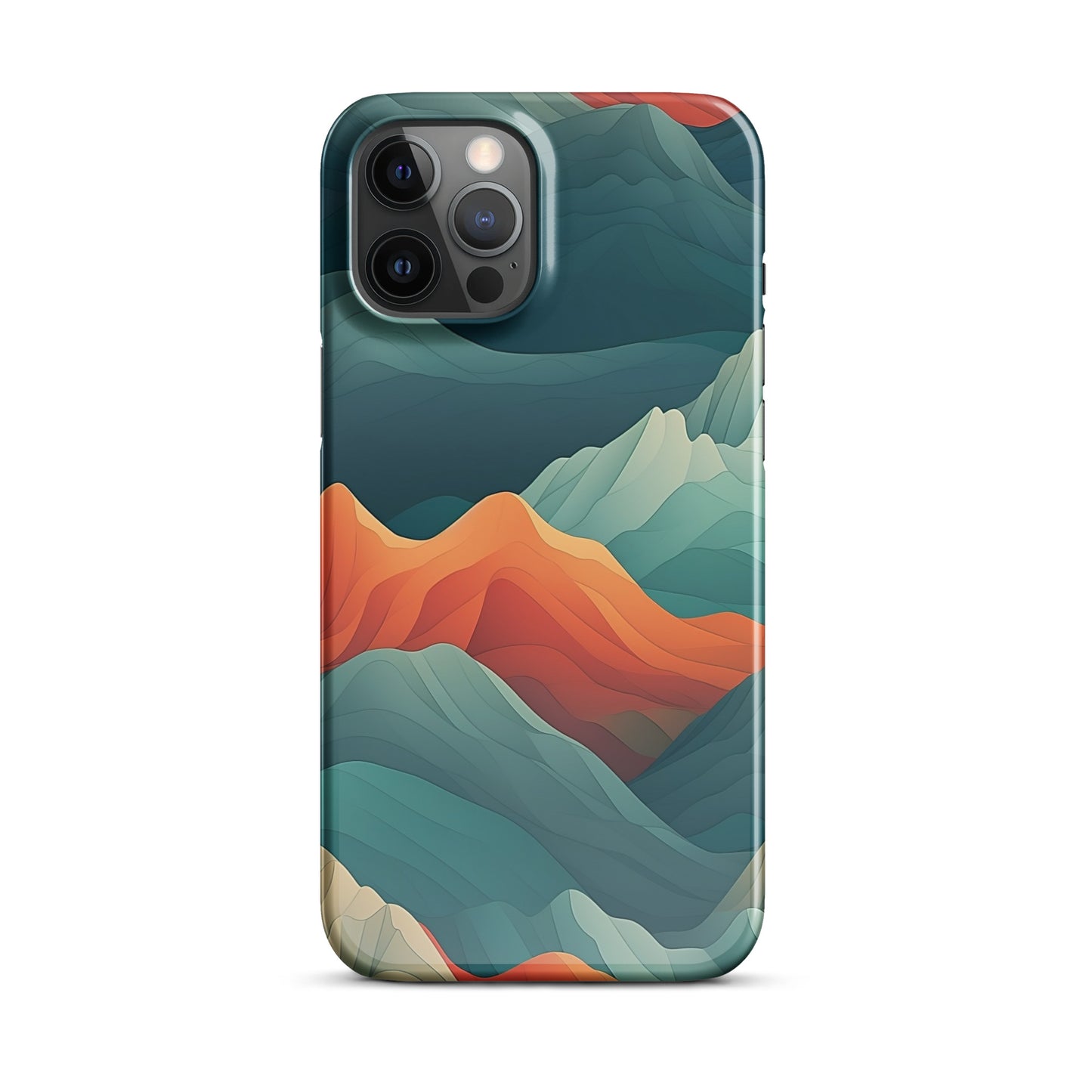 Iridescent Mountains | Multi Color Mountains Design iPhone Case
