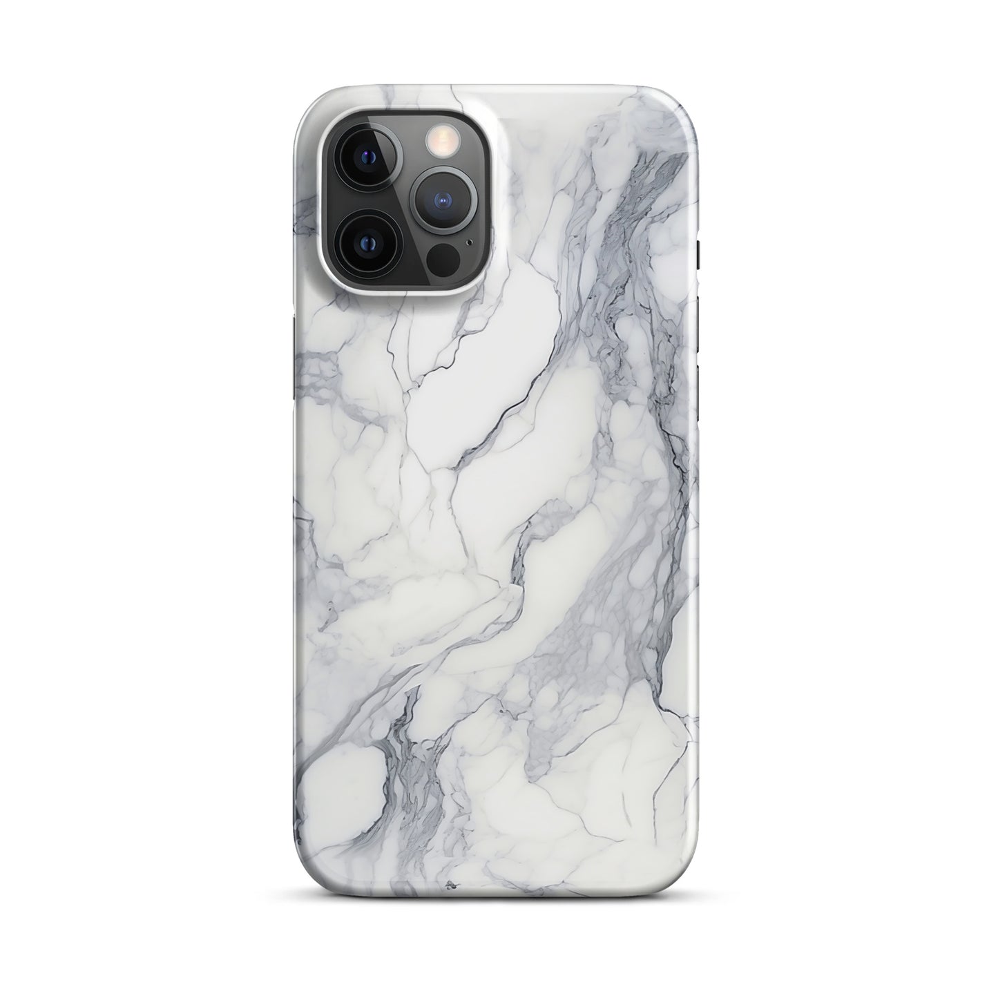 Ethereal | White & Grey Marble Design iPhone Case