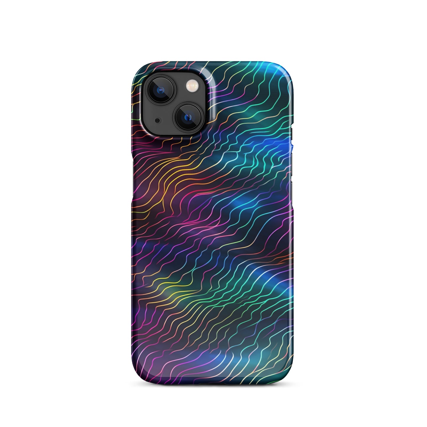 Sonic Resonance | Multi Color Dimension Sound Waves iPhone Case