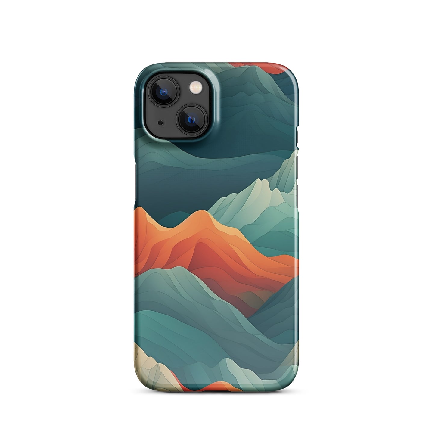 Iridescent Mountains | Multi Color Mountains Design iPhone Case